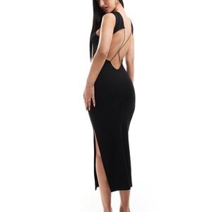 ASOS Black Backless Dress